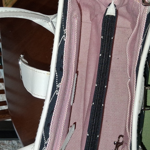 Dooney & Bourke Black and White Satchel - Picture 7 of 12